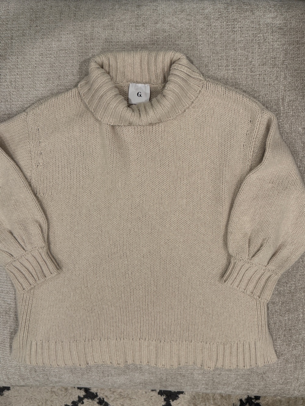 G Label Goop Evangelyn Puff Sweater in Oat